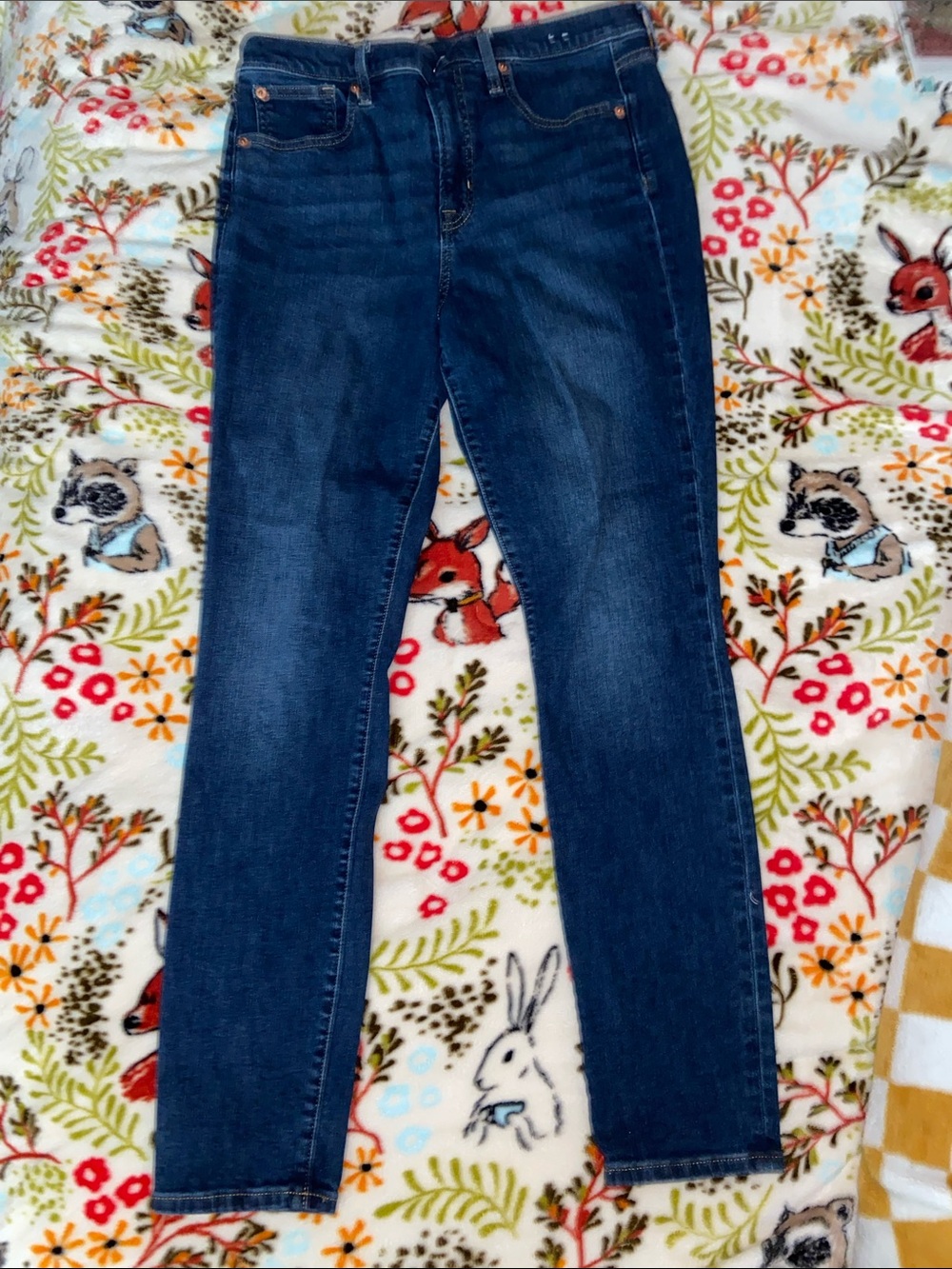 TRUE SKINNY HIGH RISE GAP JEANS Datk Wash EUC